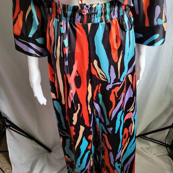 NWT Fashion Nova Multi-Color Pant Set, Color: Multi Color Size: 1X  NWT - Picture 10 of 13